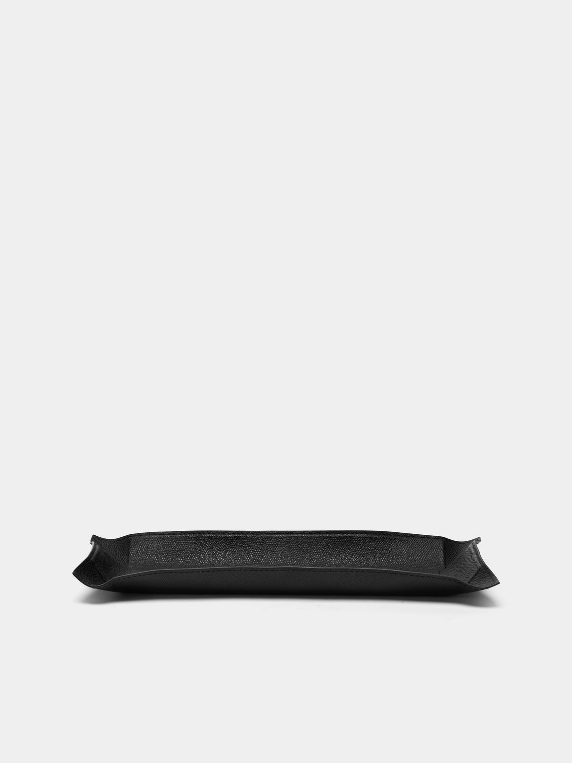 Giobagnara - Jack Leather Valet Tray (12.5in/32cm) - Black - ABASK