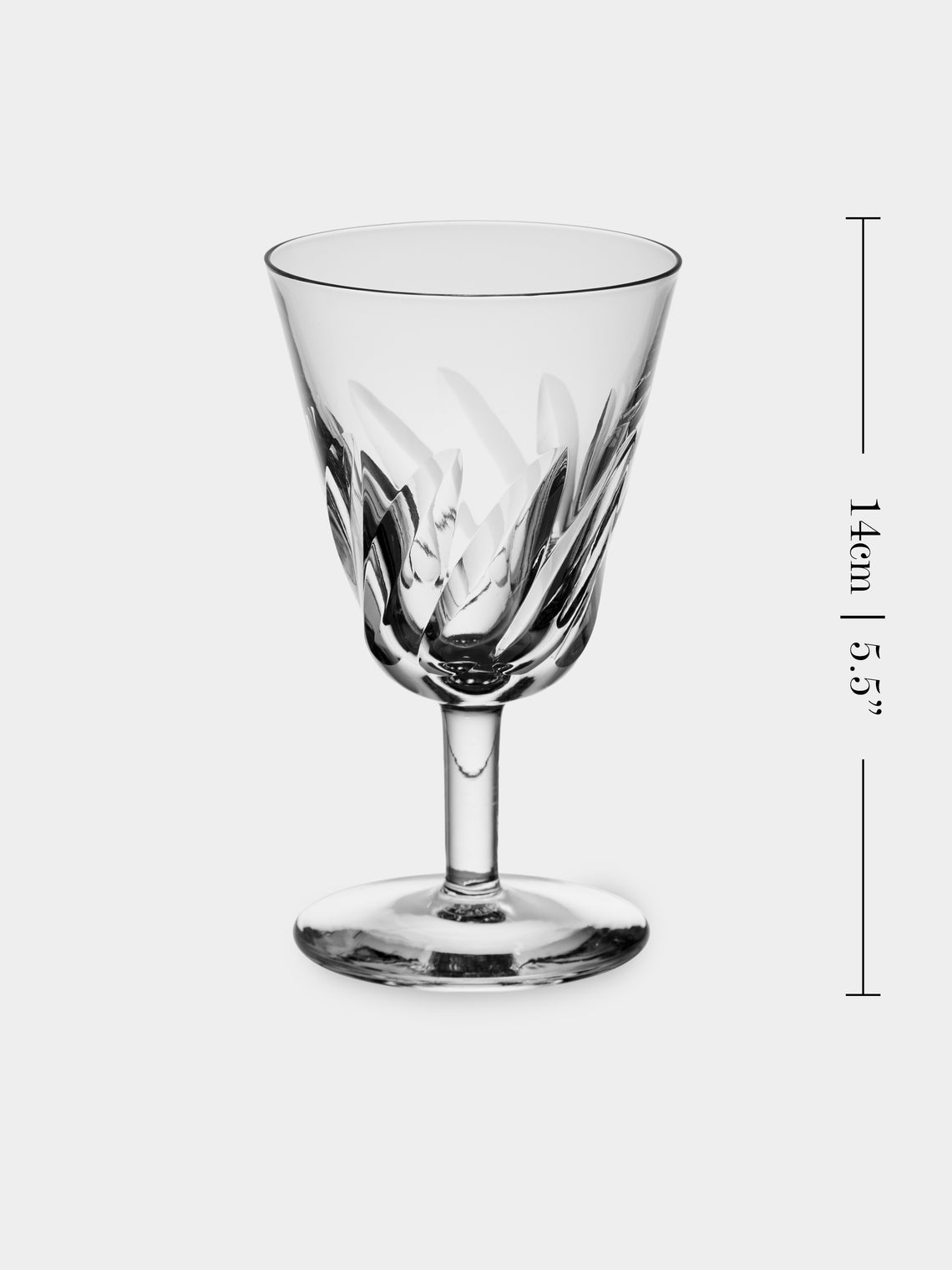 Antique and Vintage - Early-20th-Century Baccarat Côte d'Azur Crystal Wine Glasses (Set of 6) - Clear - ABASK