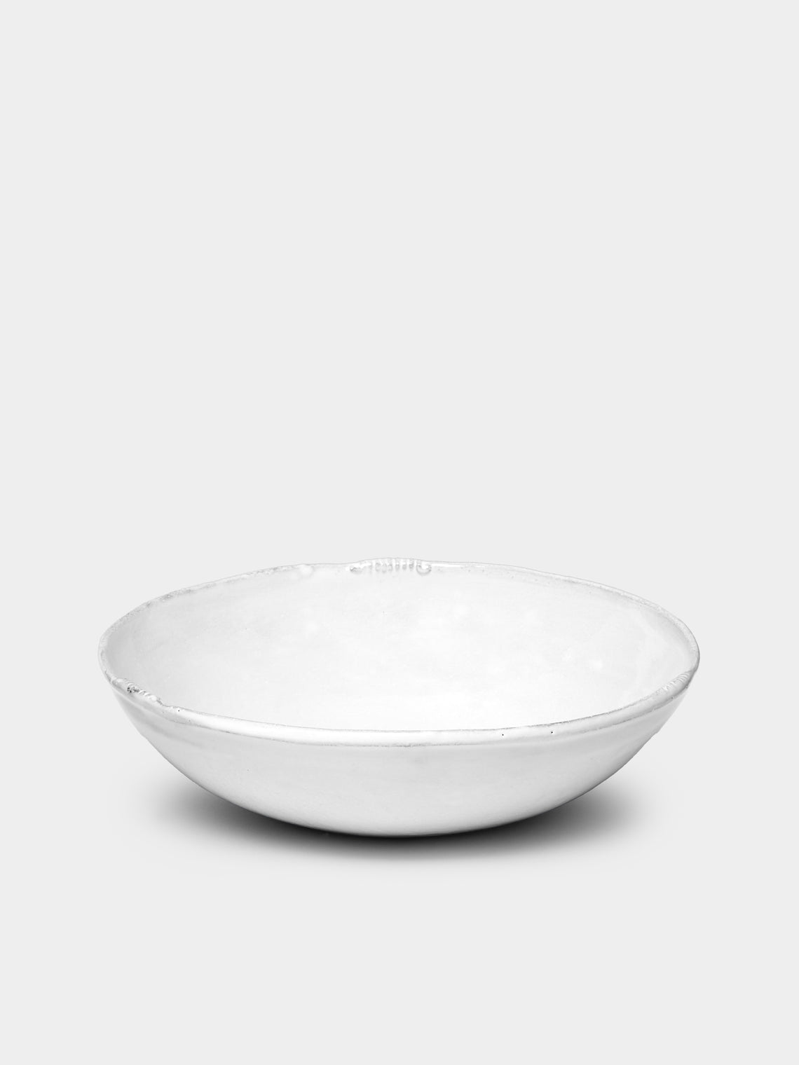 Astier de Villatte - Neptune Hand-Glazed Ceramic Soup Plate – 7.5in/19.5cm (Set of 2) - White - ABASK - 