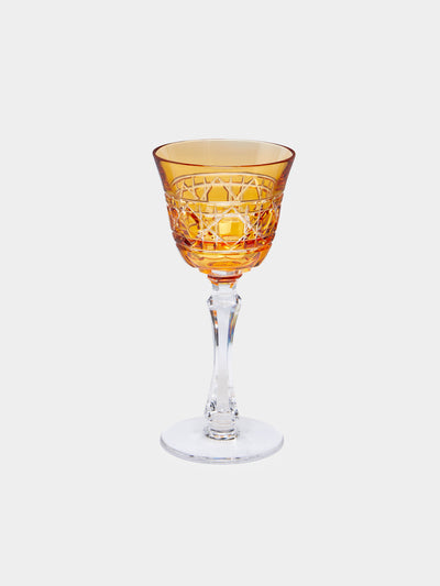 Cristallerie De Montbronn - Jacquard Hand-Blown Crystal White Wine Glass -  - ABASK - 