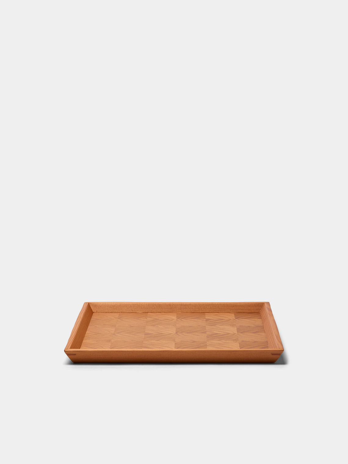 Mori Kougei - Poke Douglas Fir Square Tray (10.5in/26.5cm) - Brown - ABASK