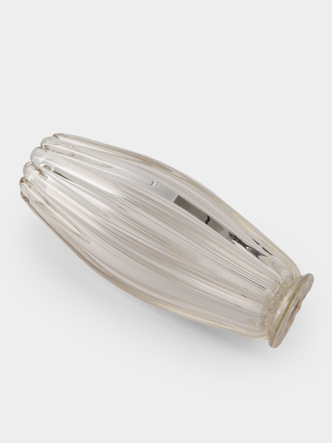 Antique and Vintage - 1960s Seguso Glass Vase (12in/31cm) - Clear - ABASK