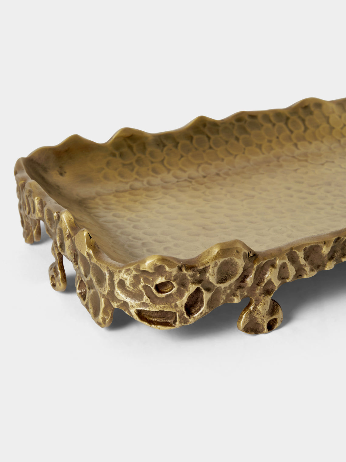 Viya - Tutti Fruitti Brass Tray (12in/30.5cm) - Bronze - ABASK