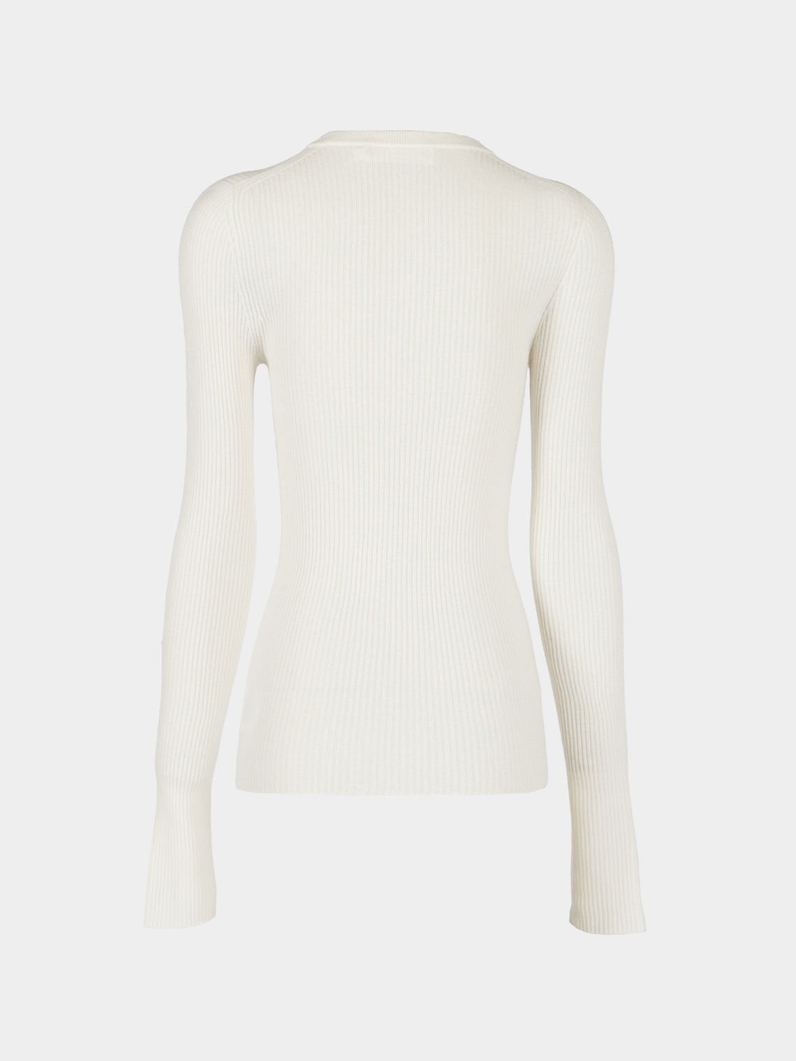 Arch4 - Celeste Baby Goat Cashmere Long-Sleeved Top | Size: S - Cream - ABASK