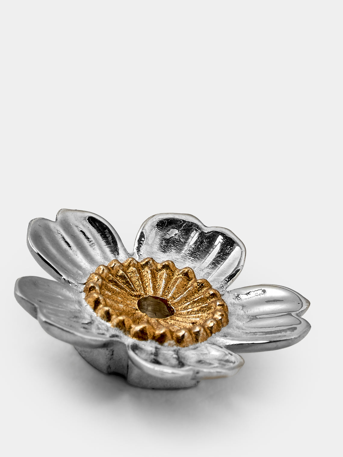 Seikado - Cherry Blossom Sterling Silver Incense Holder - Silver - ABASK