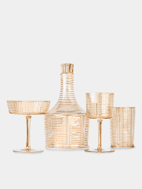 Lobmeyr - Series B Hand-Painted Crystal Collection - Gold - ABASK - 