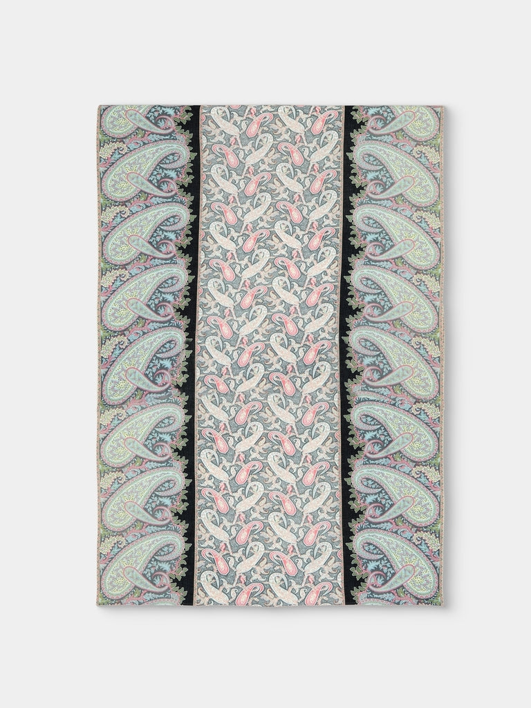 D'Ascoli - Crosby Printed Linen Rectangular Tablecloth (138in/3.5m) - Multiple - ABASK