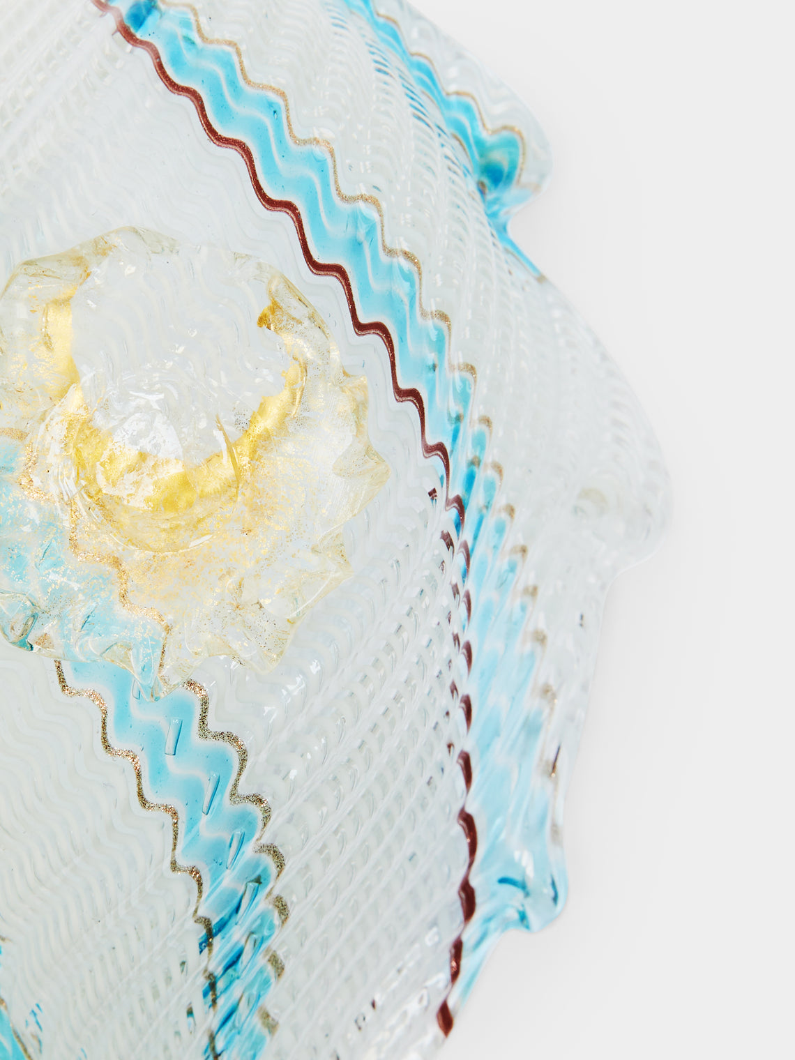 Antique and Vintage - 1950s Dino Martens for Aureliano Toso Murano Glass Bowl - Blue - ABASK