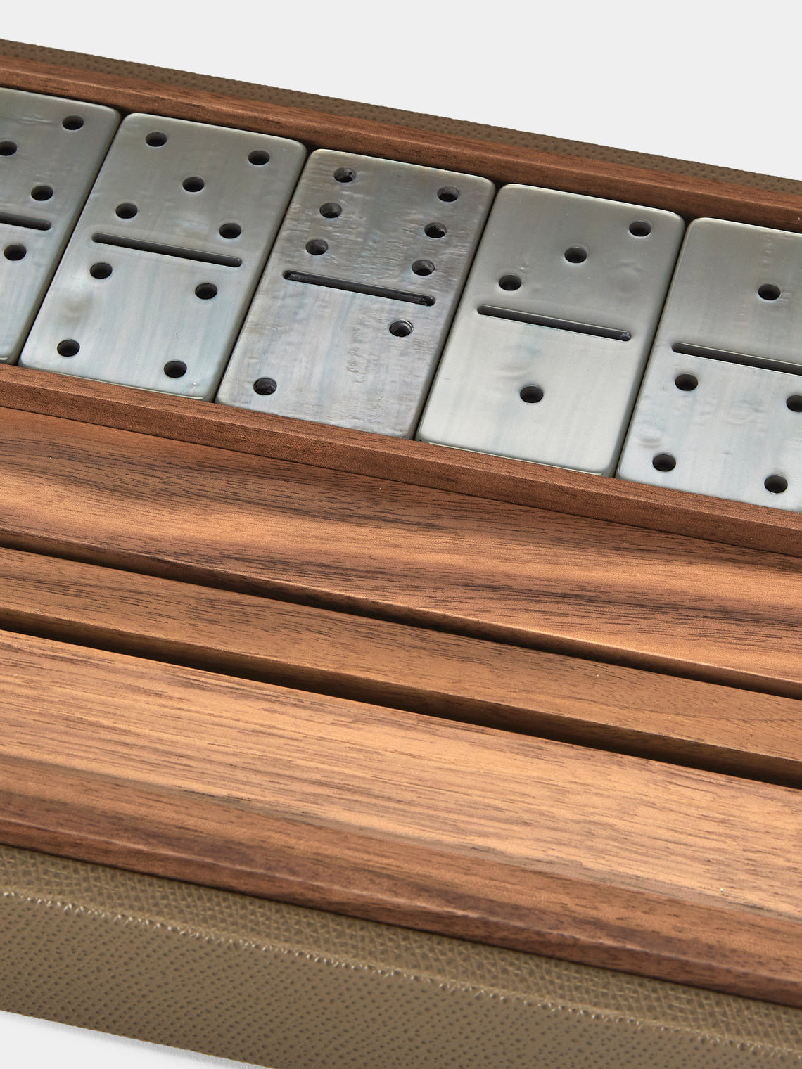 Pinetti - Leather Dominoes Set - Brown - ABASK