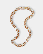 Mahnaz Collection - Women's Vintage 1960 Archimede Seguso Italian Glass and Metal Necklace - Brown - ABASK - 