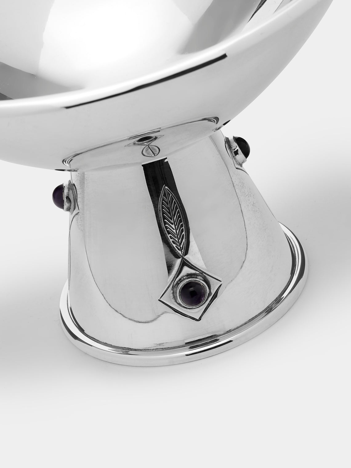 Antique and Vintage - 1950s Tage Göthlin Solid Silver and Amethyst Bowl -  - ABASK