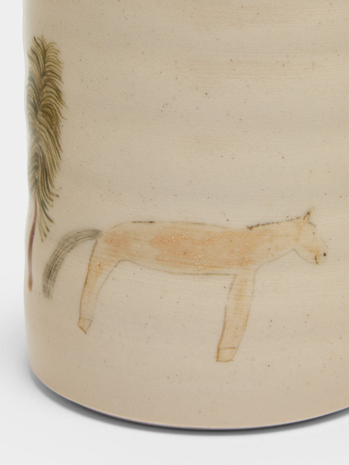 Liz Rowland - Tree and Horse Hand-Painted Ceramic Mug - Multiple - ABASK