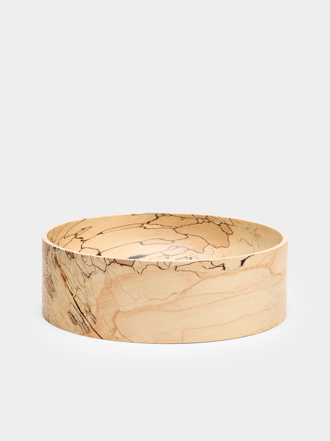Bird & Branch - Hand-Turned Spalted Beech Tall Bowl - Natural - ABASK - 