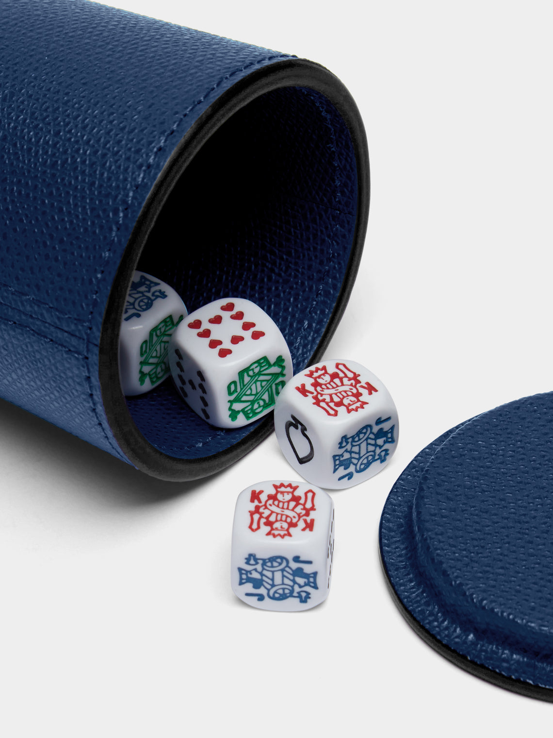 Giobagnara - Leather Dice Cup - Blue - ABASK