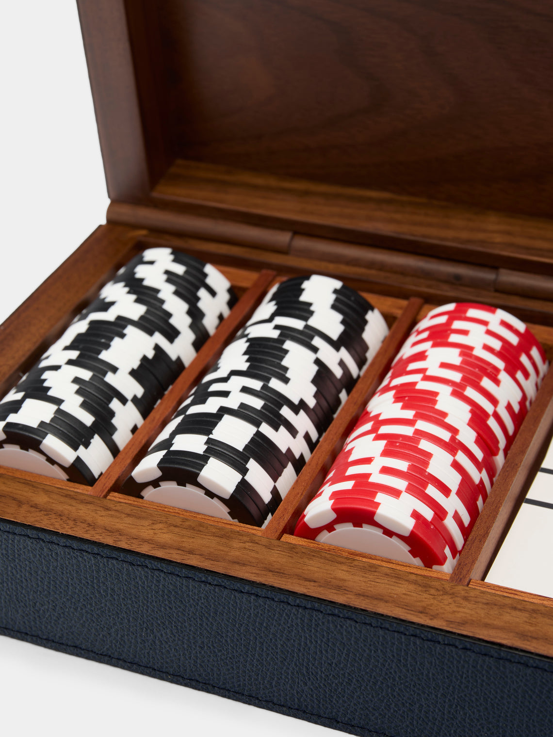 Giobagnara - Wood Poker Set - Navy - ABASK