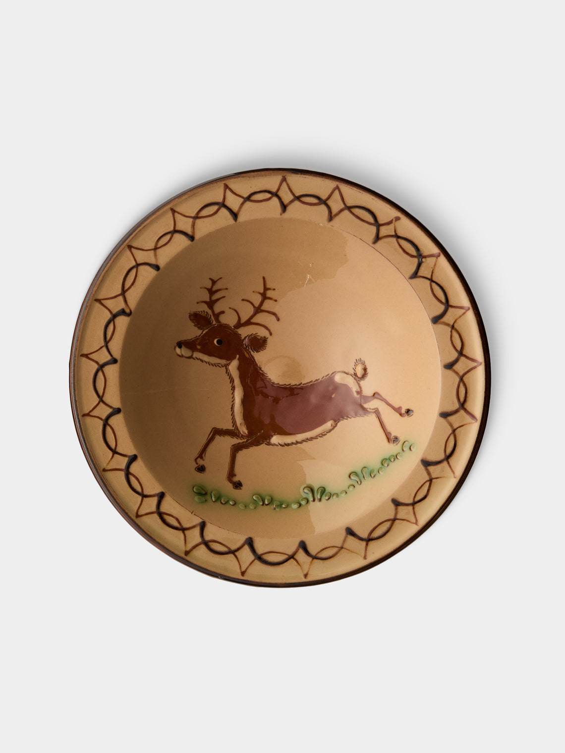 Poterie d’Évires - Animals Hand-Painted Ceramic Breakfast Bowls (Set of 4) - Cream - ABASK