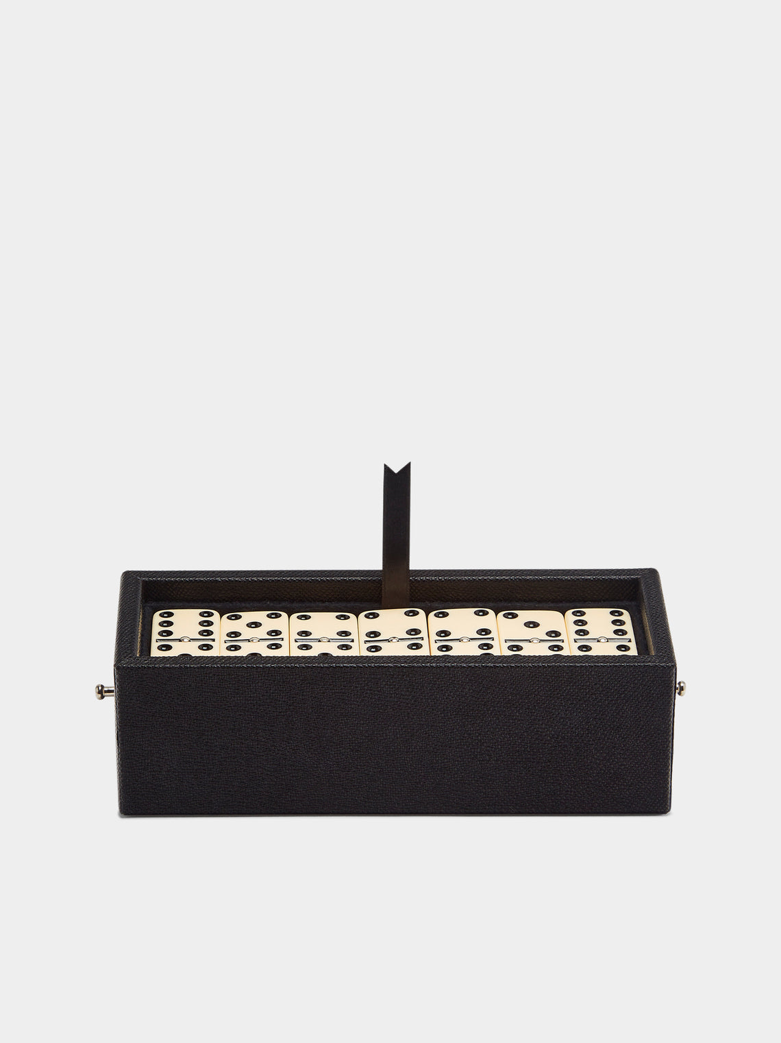 Geoffrey Parker - Leather Dominoes and Cribbage Set - Black - ABASK