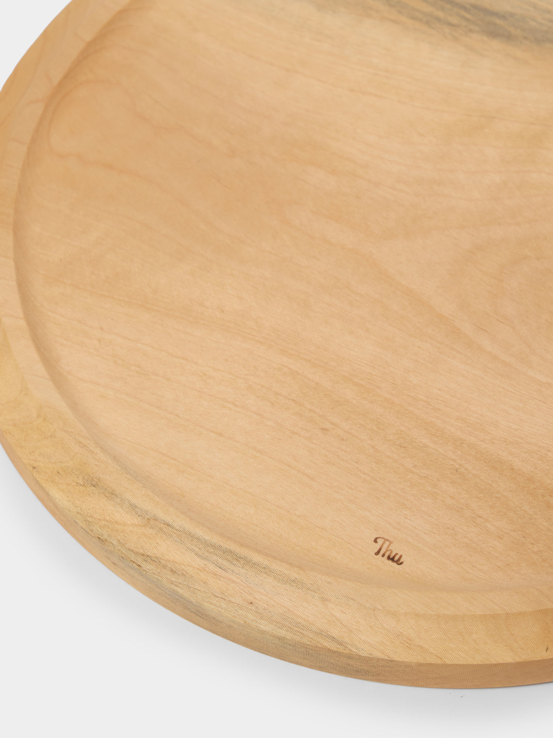 Thursday Furniture - Hand-Turned Japanese Horse Chestnut Carved Platter - Natural - ABASK