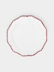Atelier Soleil - Combed Edge Hand-Painted Ceramic Dinner Plates (Set of 4) -  - ABASK - 