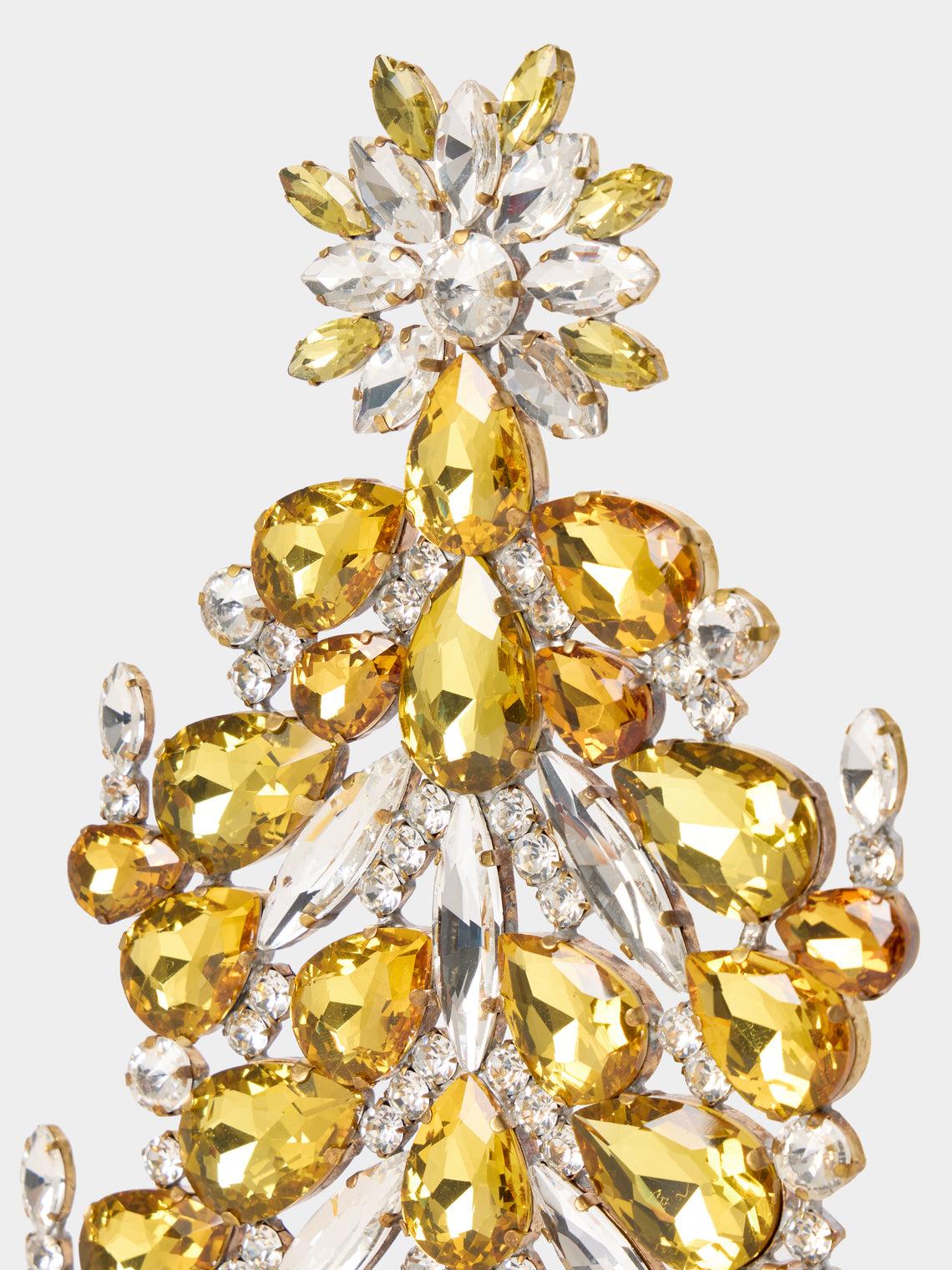 ABASK Decorations - Festive Czech Crystal Tree - Yellow - ABASK