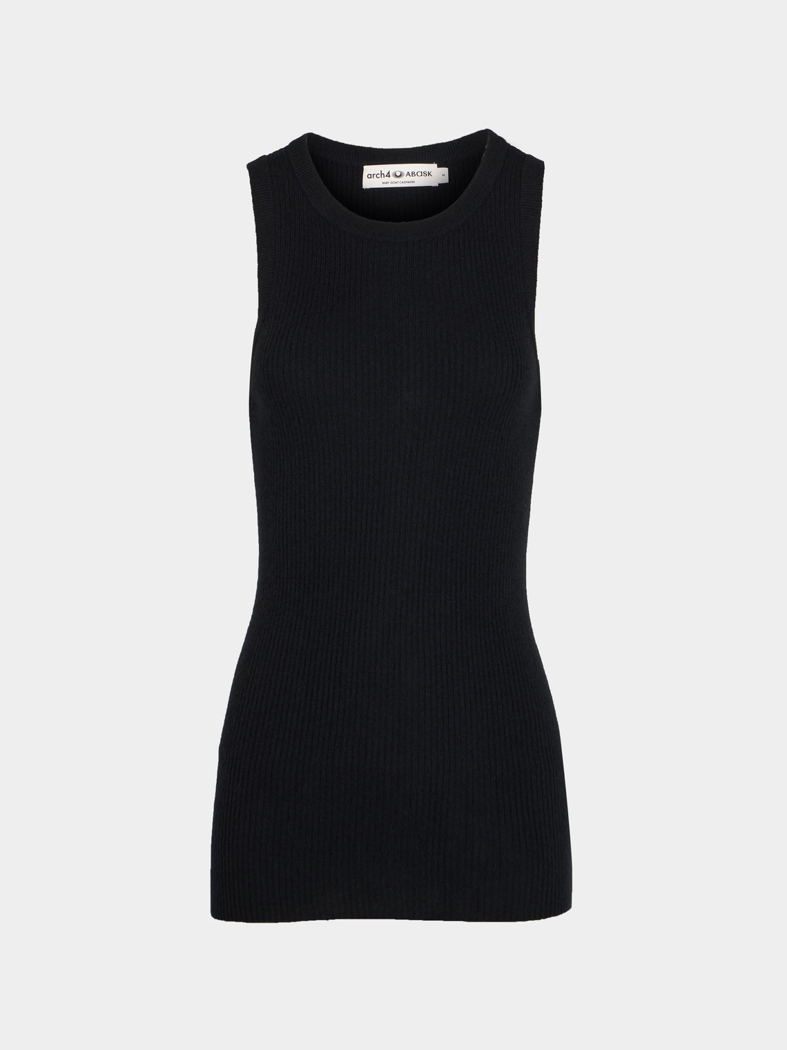 Arch4 - Manon Baby Goat Cashmere Tank Top | Size: S - Black - ABASK - 