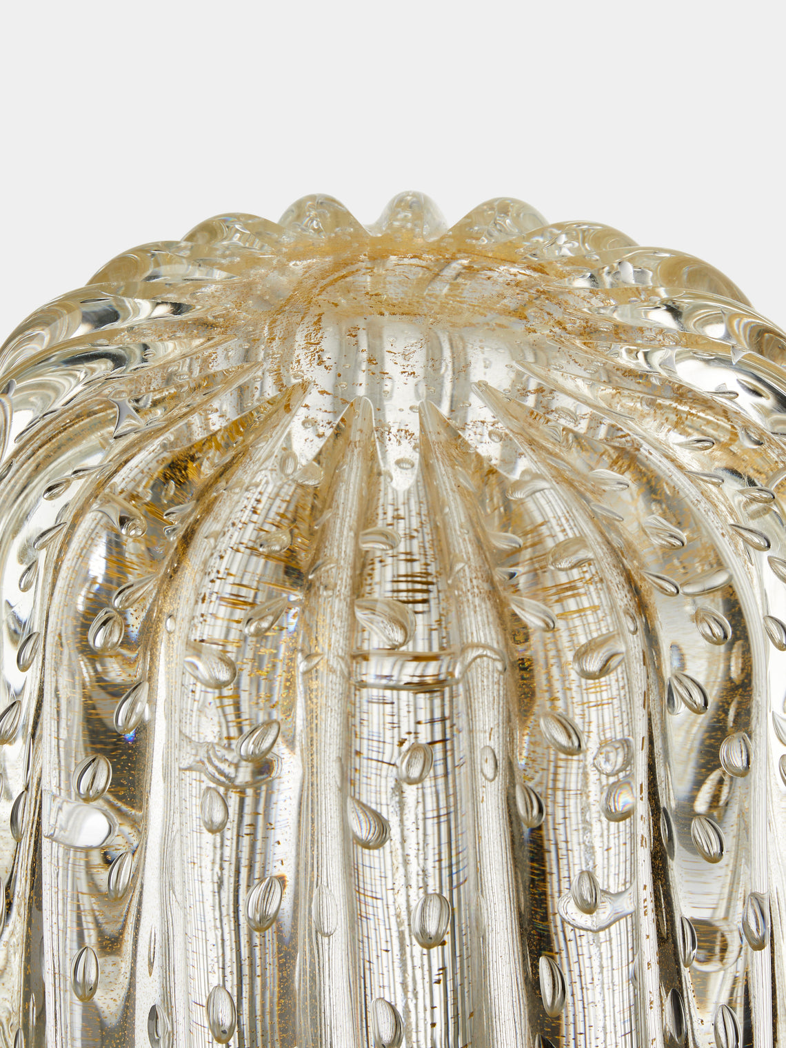 Antique and Vintage - 1970s Ercole Barovier Murano Glass Vase (14.5in/36.5cm) - Clear - ABASK