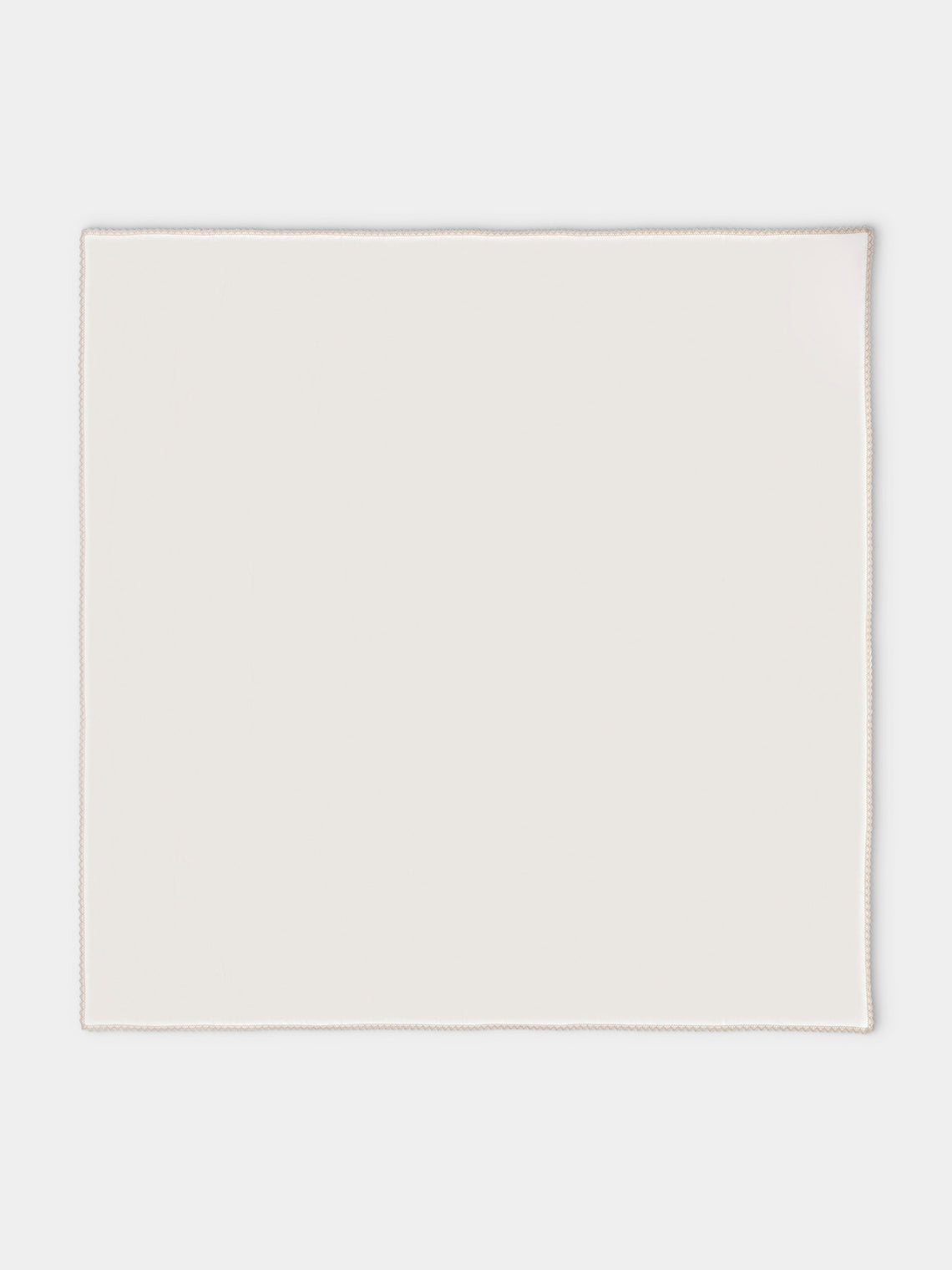 Borgo delle Tovaglie - Bagheria Embroidered Linen Square Tablecloth (98.5in/2.5m) - Ivory - ABASK