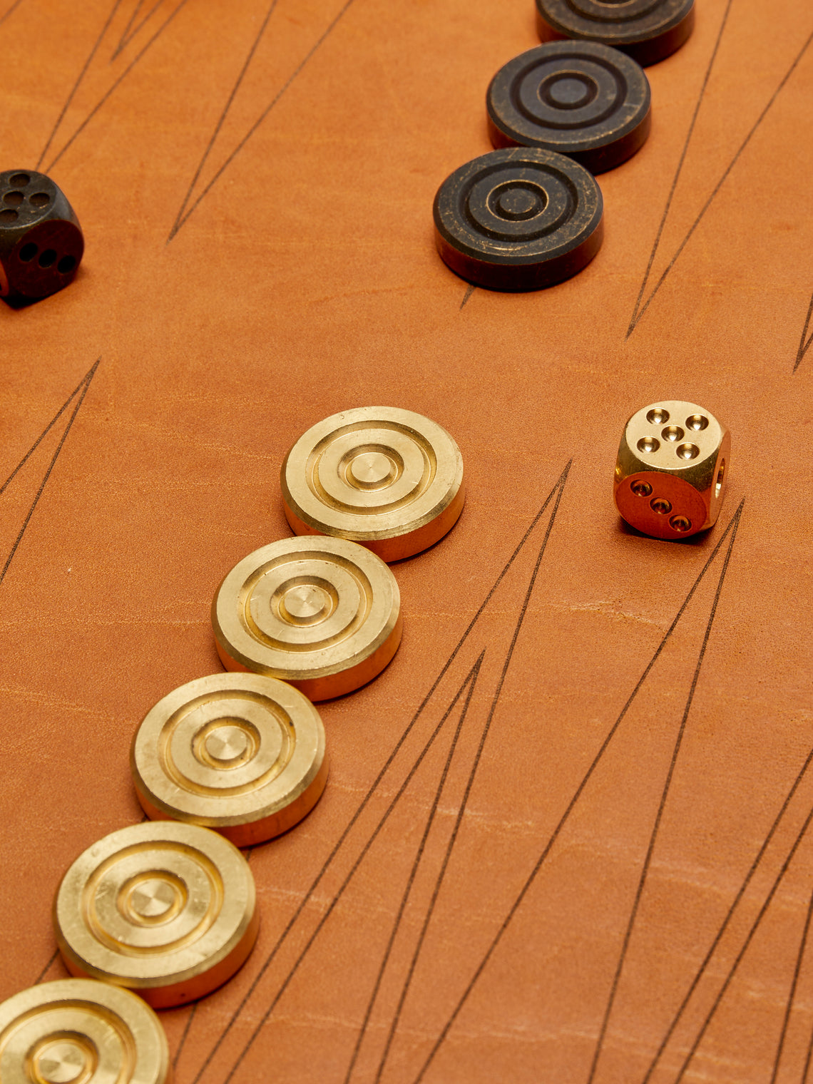 Corbet - Leather Travel Backgammon Set - Tan - ABASK