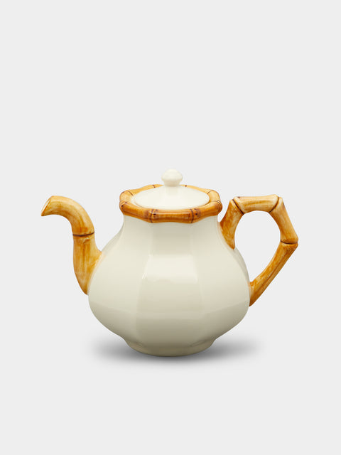Este Ceramiche - Bamboo Hand-Painted Ceramic Teapot -  - ABASK - 