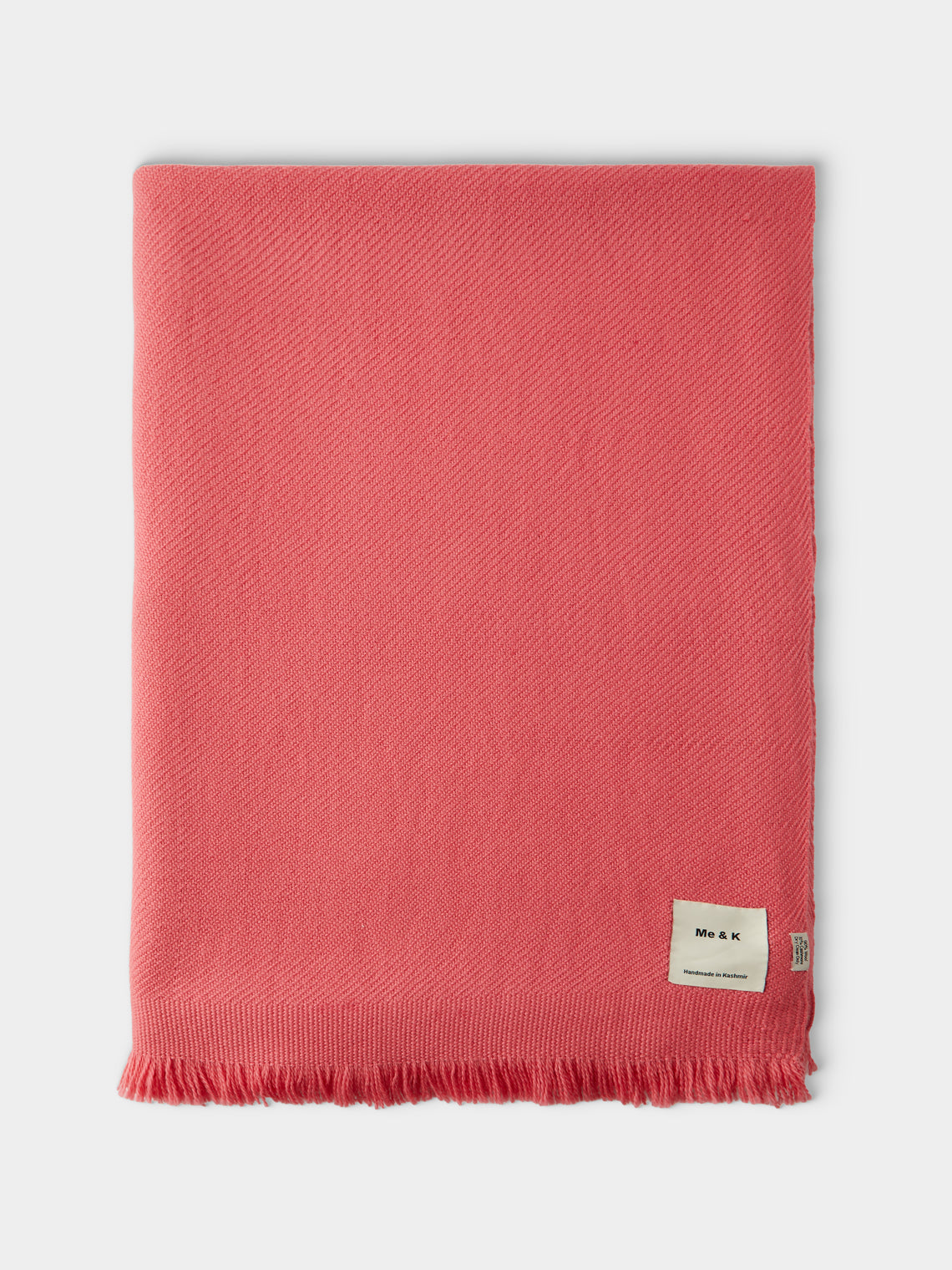 Me & K - Merino Wool and Cashmere King-Size Blanket (106in/2.7m) - Pink - ABASK