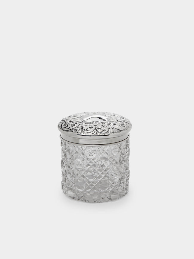 Antique and Vintage - Glass and Silver Jar -  - ABASK - 