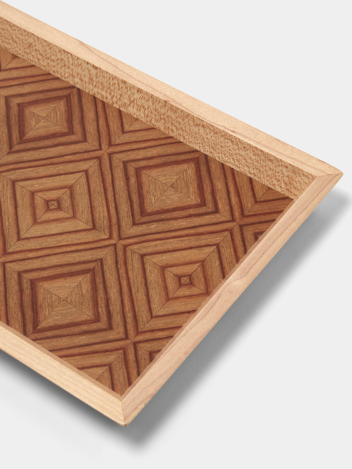 Mori Kougei - Poke Pau Rosa Wood Cutlery Tray (10.5in/26.5cm) - Brown - ABASK