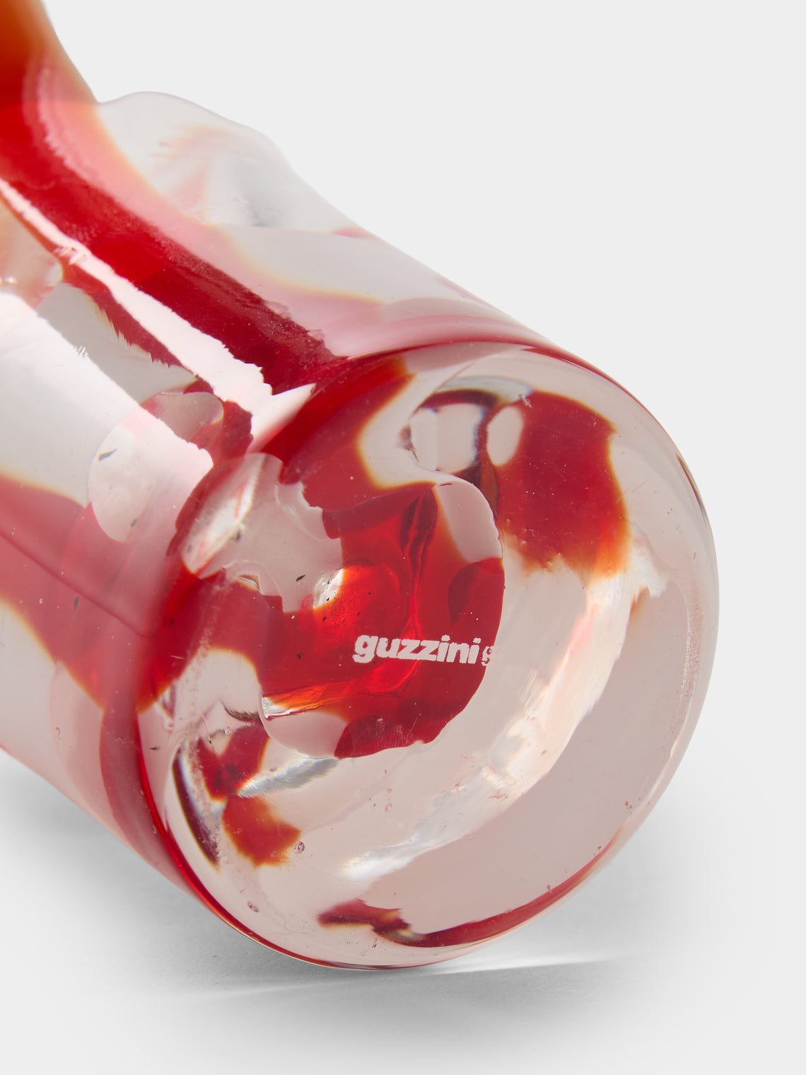 Antique and Vintage - 1960s Guzzini Murano Glass Bud Vase (5.5in/13.5cm) - Red - ABASK