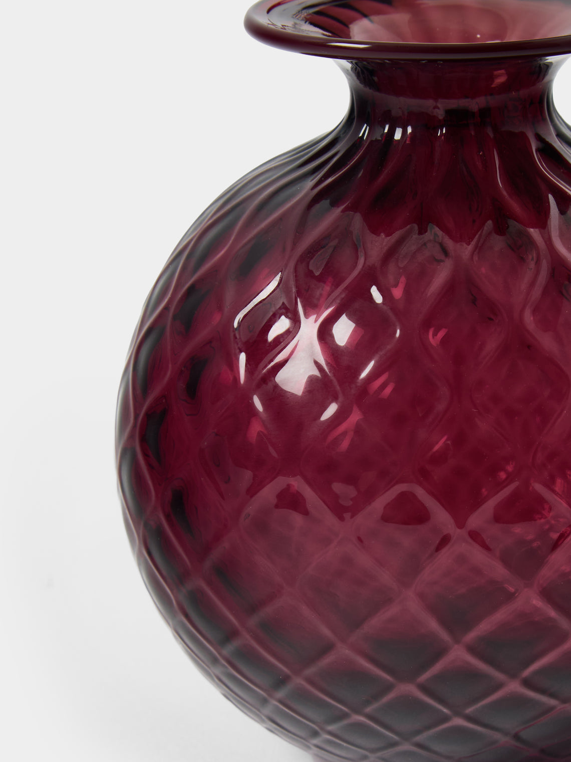 Venini - Monofiore Balloton Hand-Blown Murano Glass Bud Vase (5in/12.5cm) - Pink - ABASK