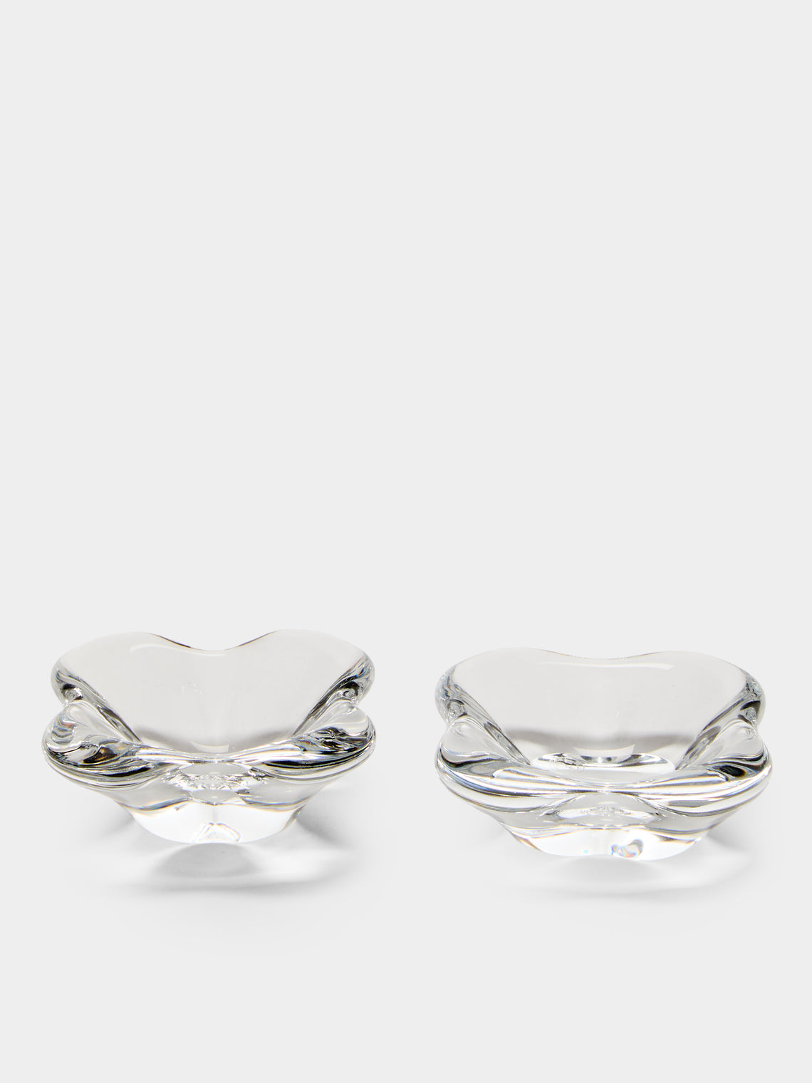 Antique and Vintage - 1990s Baccarat Crystal Salt and Pepper Dishes (Set of 2) - Clear - ABASK - 