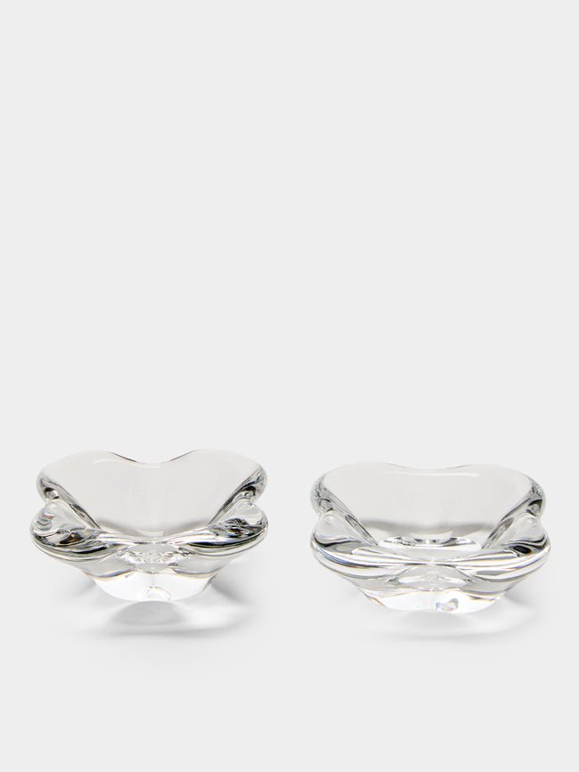 Antique and Vintage - 1990s Baccarat Crystal Salt and Pepper Dishes (Set of 2) - Clear - ABASK - 