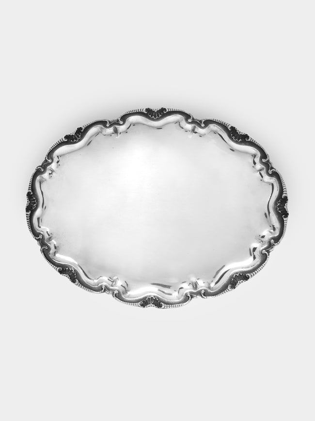 Antique and Vintage - 1980s Solid Silver Tray -  - ABASK - 