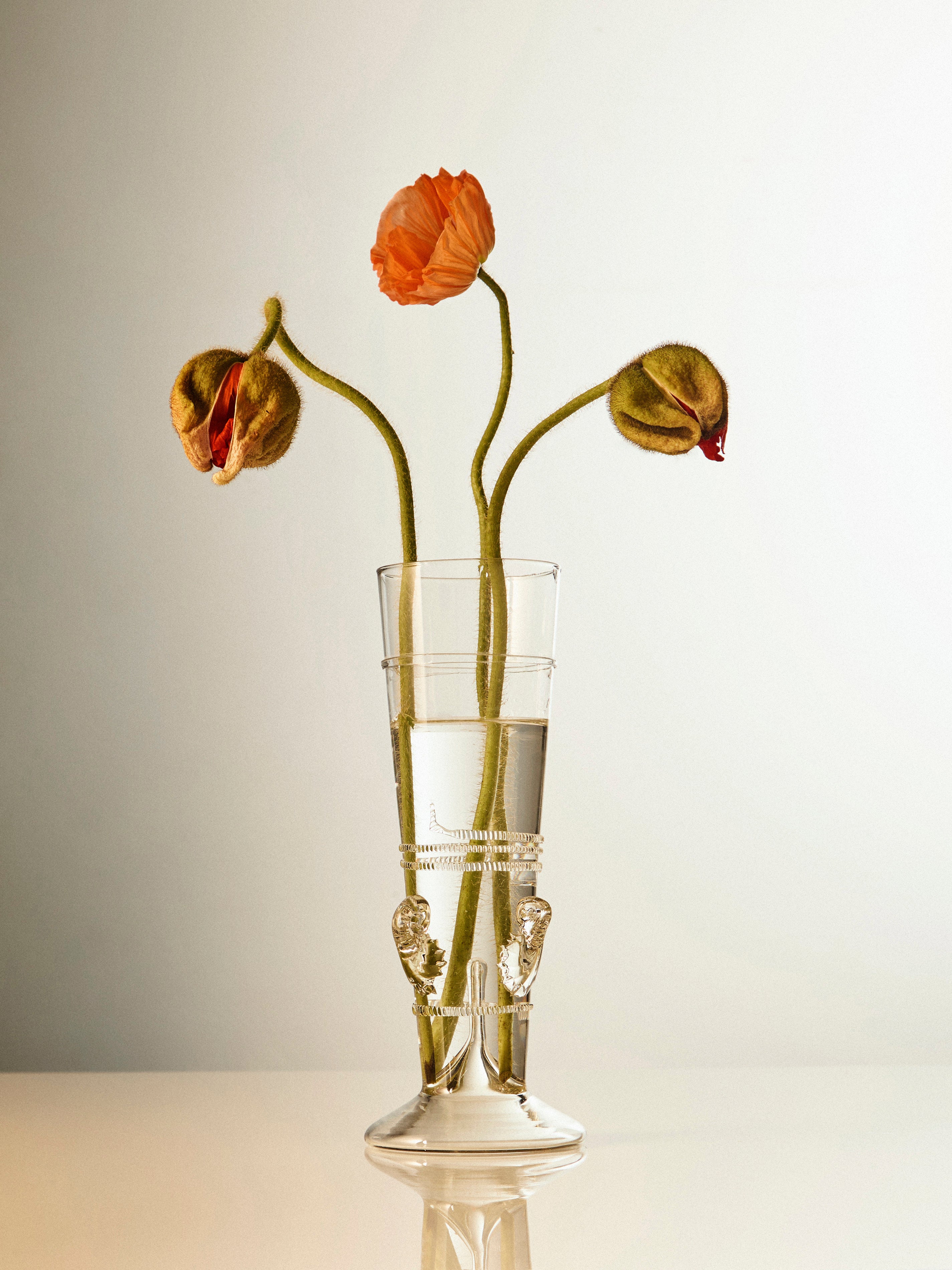 Hand-Blown Glass Vase