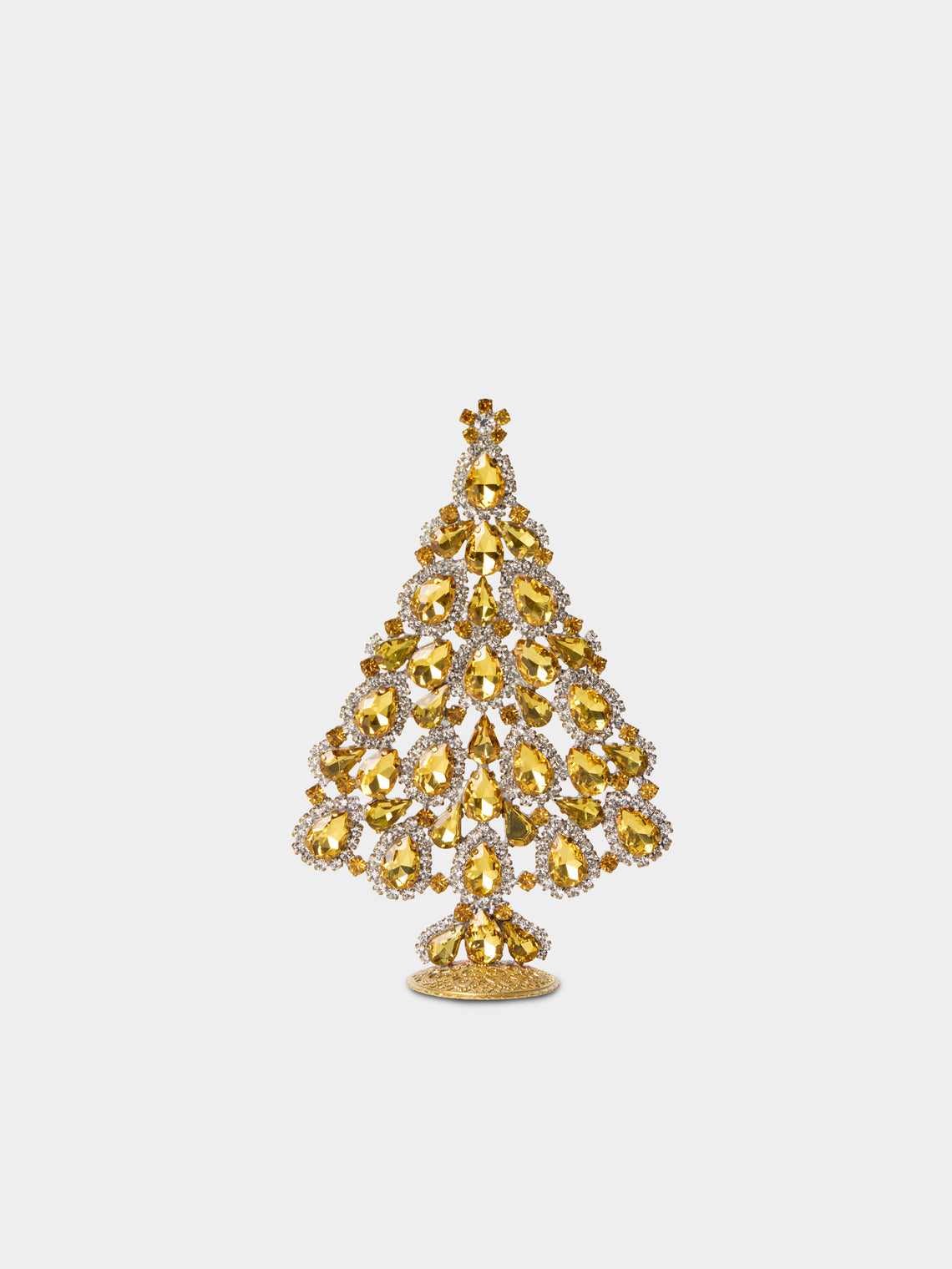 ABASK Decorations - Splendid Czech Crystal Tree - Yellow - ABASK - 