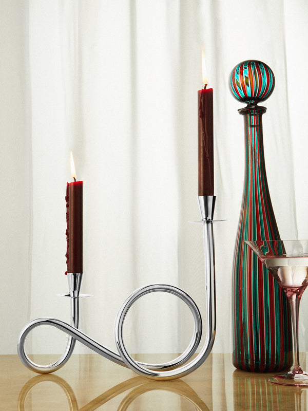 De Vecchi - T8 Silver-Plated Candle Holder -  - ABASK