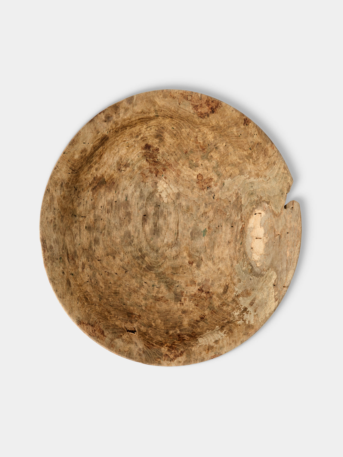 Iida Woodturning - Hand-Turned Oak Earth-Finish Bowl - Brown - ABASK