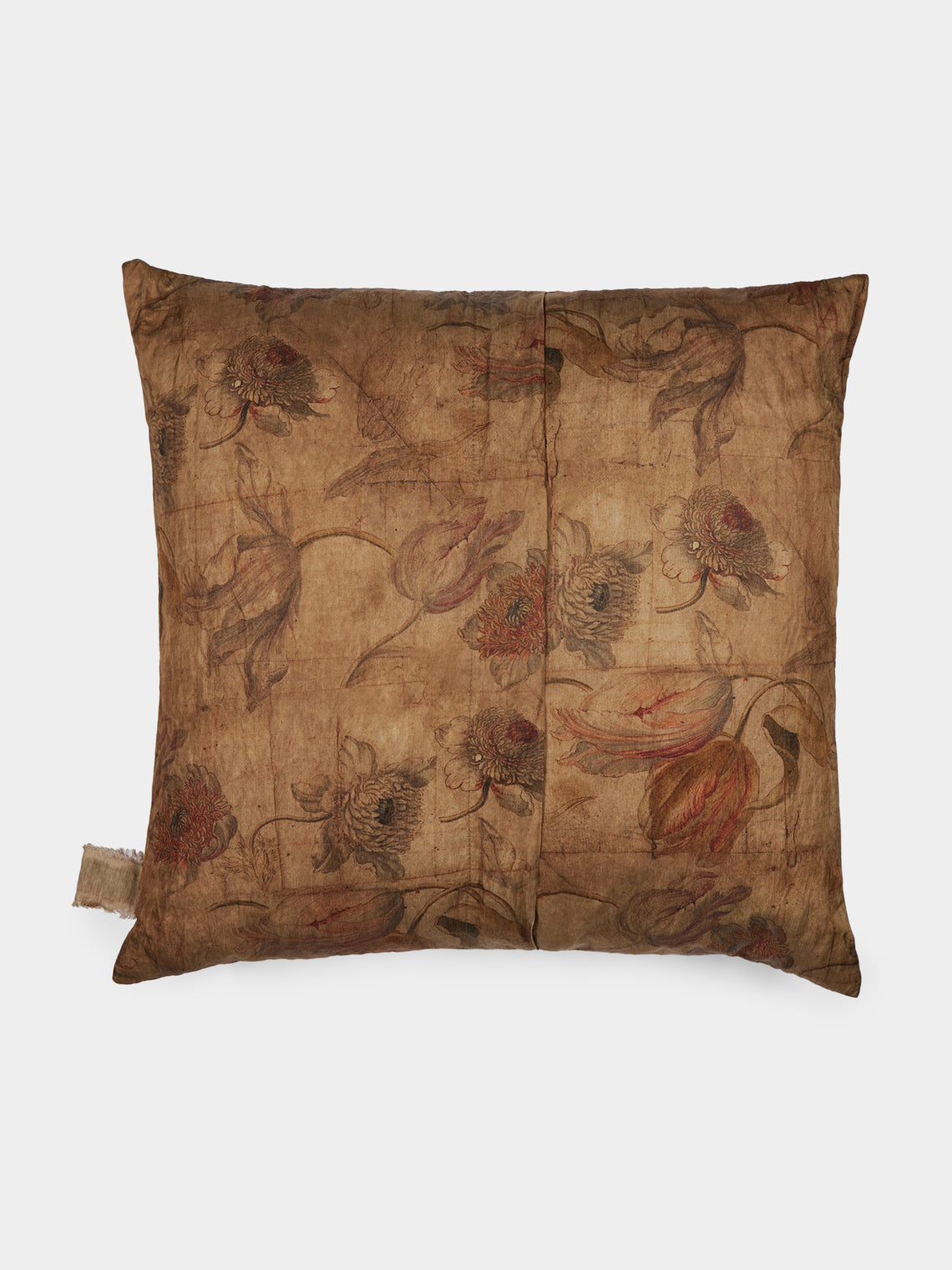 The House of Lyria - Abdia Cotton-Blend Cushion (19.5in/50cm) - Brown - ABASK