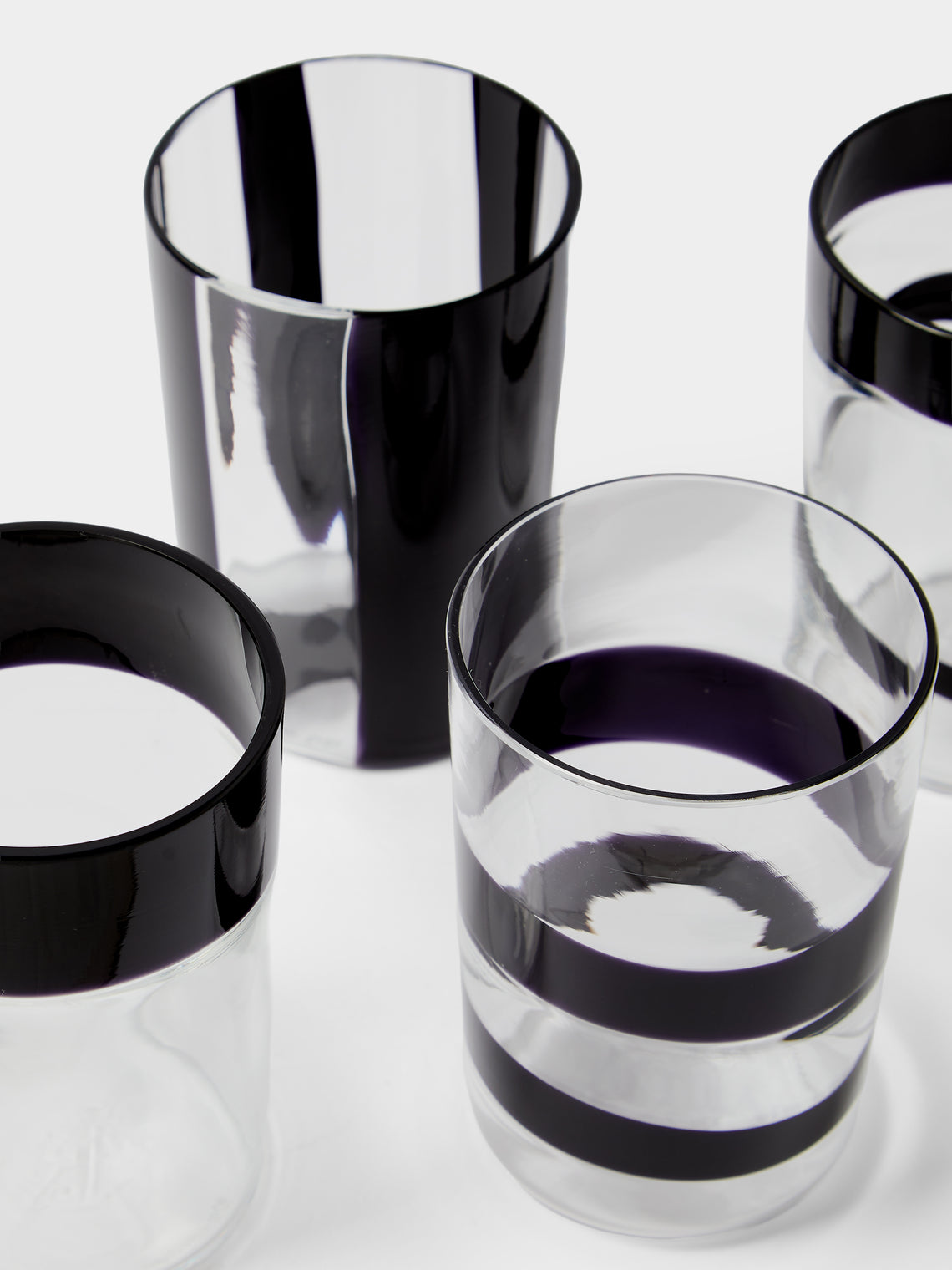 Venini - 2024 Peter Marino Hand-Blown Glass Tumblers (Set of 4) - Clear - ABASK