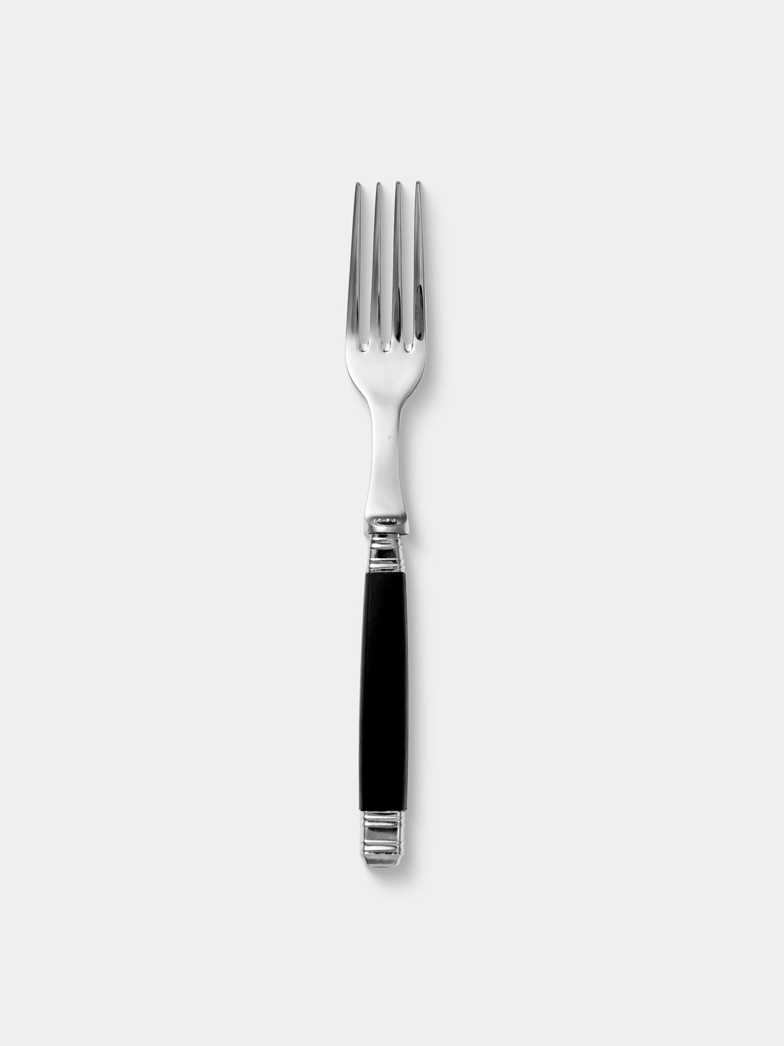 Alain Saint-Joanis - | Set of 4 Pieces | Empire Resin Starter / Dessert Cutlery - Black - ABASK
