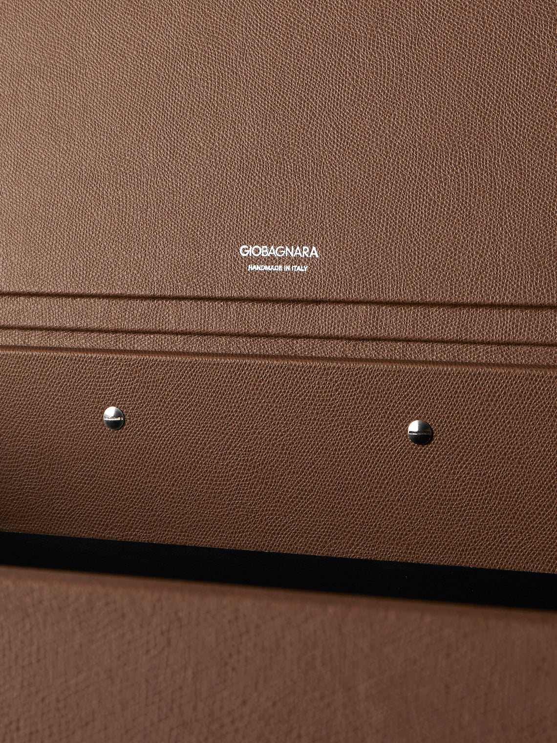 Giobagnara - Parma Leather Large Laundry Basket - Brown - ABASK