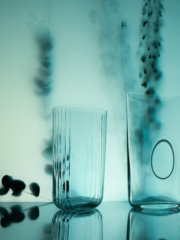 Carlo Moretti - Ovale Tagli Hand-Blown Murano Glass Vase -  - ABASK