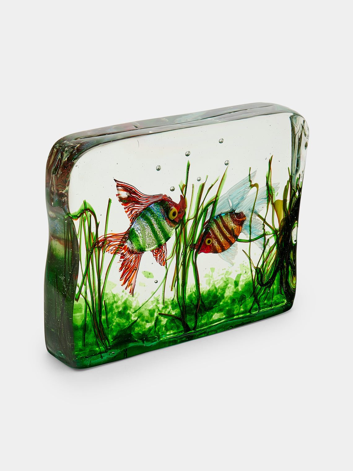 Antique and Vintage - 1960s Alfredo Barbini for Cenedese Fish Murano Glass Paperweight - Multiple - ABASK