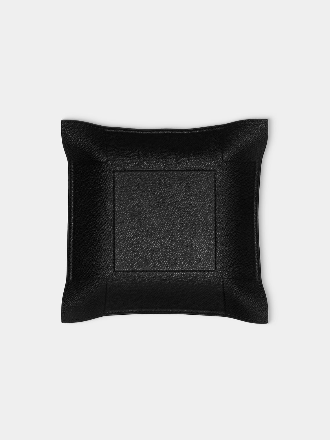 Giobagnara - Jack Leather Valet Tray (8in/20cm) - Black - ABASK - 