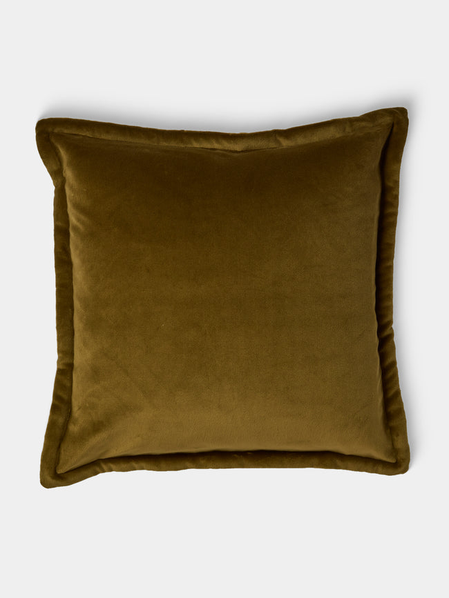De Le Cuona - Vienna Cotton Sofa Cushion (21.5in/55cm) - Green - ABASK - 