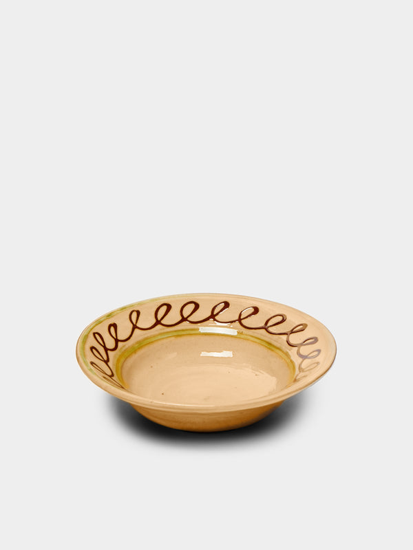 Poterie de Cliousclat - Hand-Painted Slipware Small Bowls (Set of 4) - Beige - ABASK - 